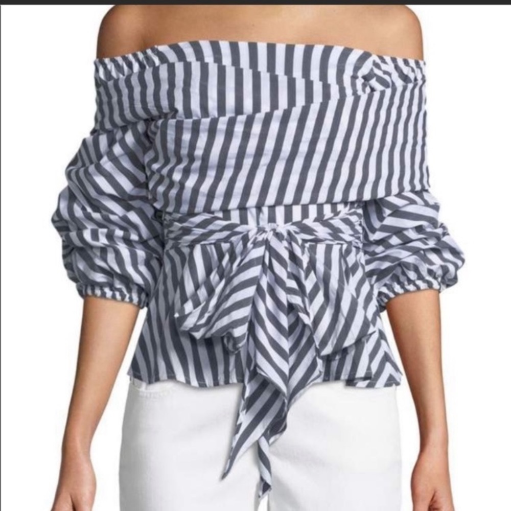 Striped Off-Shoulder Top